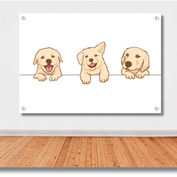 Golden Retriever Puppies Wall Art