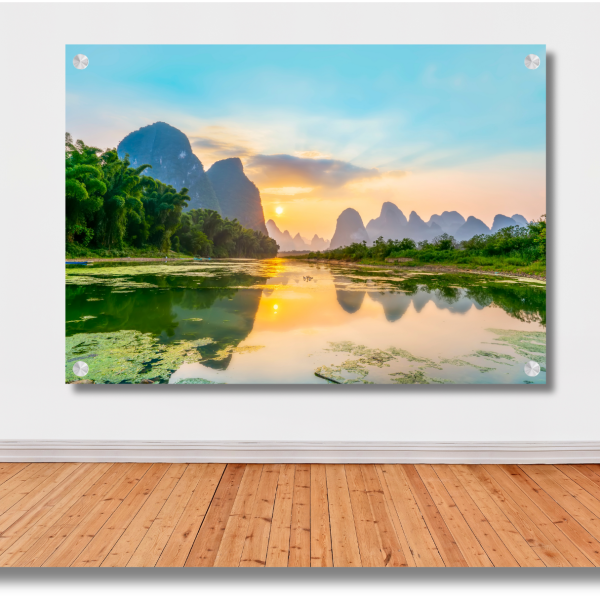 Sunset Lake Wall Art