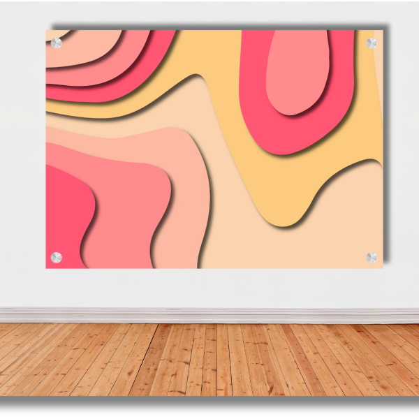 Abstract Pink Wall Art