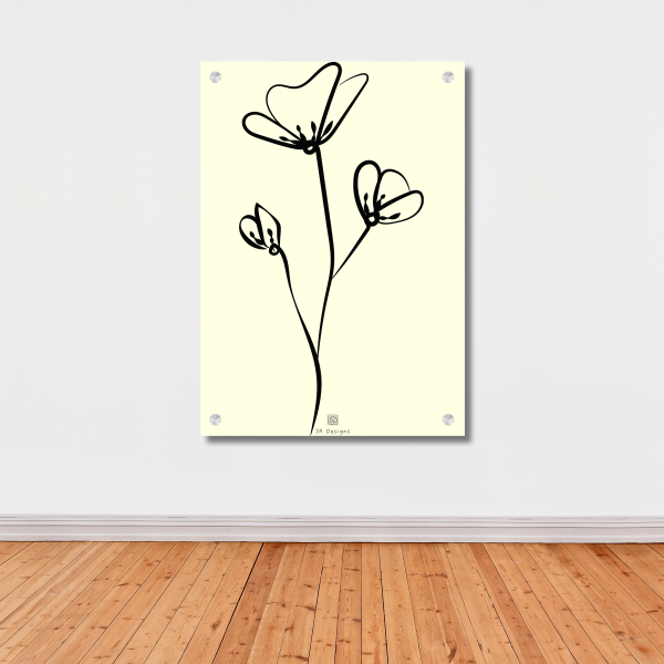 Flower Cream Wall Art