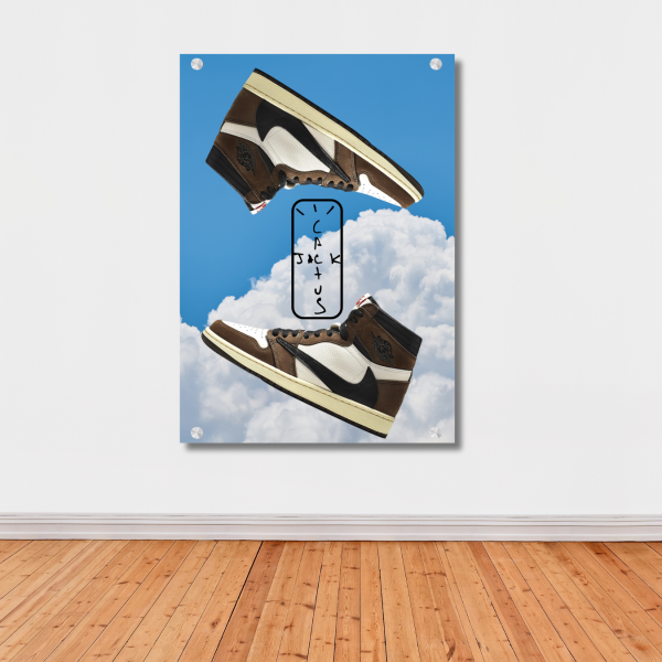 Travis Scott Falling Jordans Wall Art