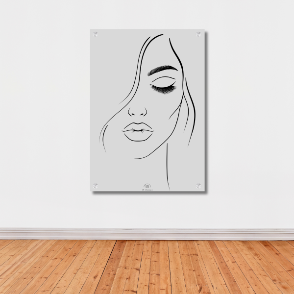 Woman's Face Sketch Wall Art