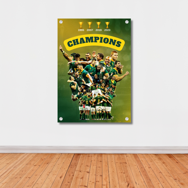 Springboks RWC 2023 Wall Art: World Cup Champions