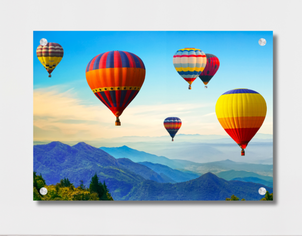 Colourful Hot Air Balloons Wall Art