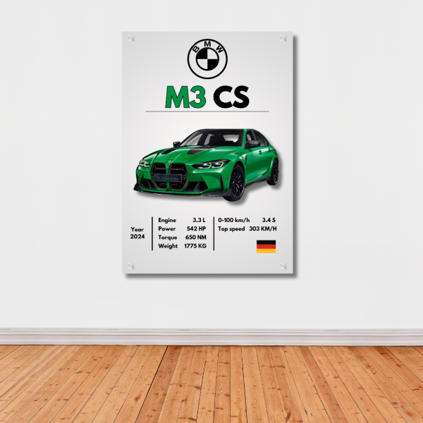 BMW M3 cs Car Wall Art