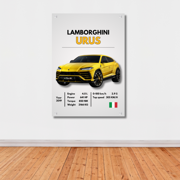 Lamborghini Urus Car Wall Art